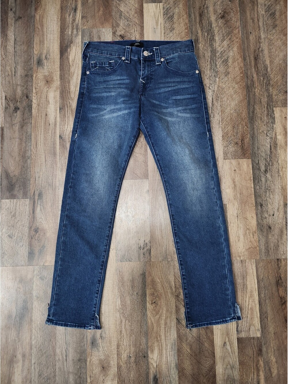 True Religion Women's Geno Relaxed Slim Jeans Size 30 Blue